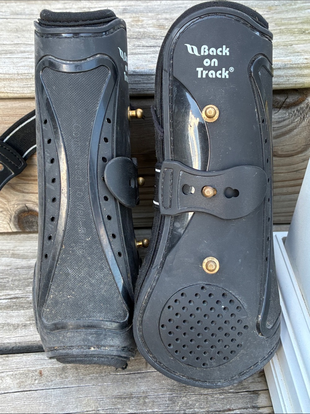 Back on Track Front Boots- Black